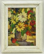 MARY ARMOUR (1902 - 2000) oil on canvas - still-life of flowers in a vessel, signed, unclear