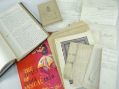 ASSORTED EPHEMERA WITH SOME RELATING TO COLONIAL INDIA including The Times of India Annual 1956,