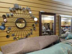THREE MODERN WALL MIRRORS