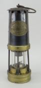 THOMAS & WILLIAMS CAMBRIAN-TYPE NO.5 MINERS LAMP complete with label and hanging hook, 26cms high