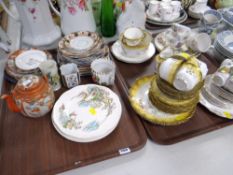 ASSORTED TEAWARE including Alfred Meakin and Hancock 'Old Flowers' ETC