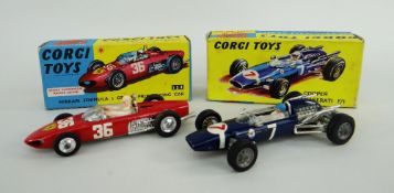 CORGI TOYS BOXED COOPER MASERATI no.156 together with boxed Corgi Toys Ferrari Formula One Grand