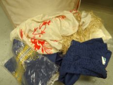 SUITCASE CONTAINING SILK EMBROIDERED & OTHER CLOTHING OF FAR EASTERN DESIGN