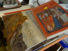 FOUR VARIOUS ART RELATED BOOKS 'Painting & Patronage', 'The Holy Land' by David Roberts, 'Splendours