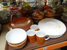 MODERN BANGLADESH 'THE PIER' PART-DINNER SET together with four hors d'oeuvres dishes