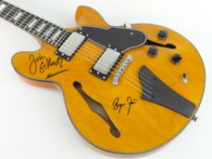 FRET KING JOHN ETHERIDGE ELECTRIC GUITAR FKV3JE-RROP in honey coloured wood believed mahogany and