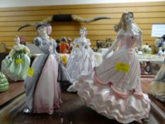 THREE ROYAL WORCESTER FIGURES including 'The Last Waltz', 'Masquerade' & 'Maybelle'