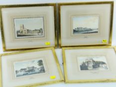 FRANCIS GROSE (1731 - 1791) set of four watercolours - historical views with traveller figures, each