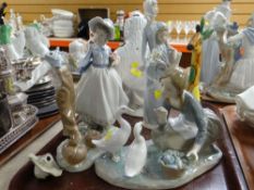 ASSORTED FIGURINES including Lladro
