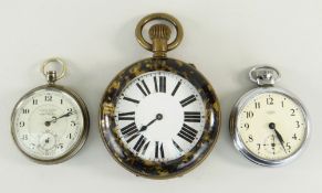 GOLIATH FAUX TORTOISESHELL POCKET WATCH, Smiths Empire pocket watch and plated pocket watch