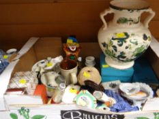 ASSORTED CERAMIC COLLECTABLES including large Masons vase