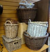 ASSORTED WICKER BASKETS