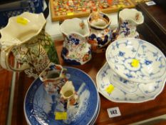 ASSORTED CERAMICS including Masons and other ironstone jugs