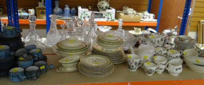 ASSORTED TABLEWARE including Indian Tree pattern