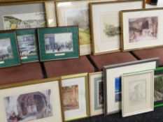 ASSORTED FRAMED PRINTS including Sir William Russell Flint, Lowry ETC