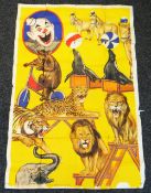 LATE 19TH / EARLY 20TH CENTURY PART POSTER FOR CHAPMAN'S CIRCUS folded and distressed, (missing