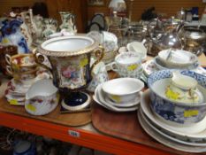 ASSORTED CERAMICS including Royal Crown Derby vase, Minton Haddon Hall tableware ETC