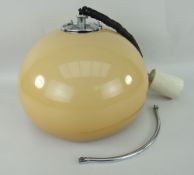 HARVEY GUZZINI DESIGNED ITALIAN CEILING SHADE with expanding drop down fitting, bears label