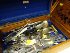 ASSORTED FLATWARE ETC