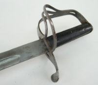 LATE VICTORIAN / EARLY EDWARDIAN INDIAN ARMY CAVALRY TROOPERS SWORD curved single edge blade cut