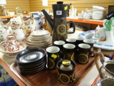 MID-CENTURY STONEWARE COFFEE SET