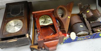 ASSORTED CLOCKS & CLOCK PARTS