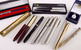 VARIOUS WRITING INSTRUMENTS including Papermate, Parker, Eversharp ETC