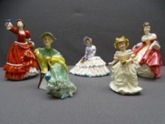 ROYAL DOULTON FIGURINES -'Day Dreams', 'Pauline', 'Ascot' and similar