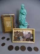 VINTAGE BRITISH & FOREIGN COINAGE and an Elstow edition of 'The Pilgrim's Progress', coinage