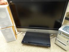 SONY MICRO HIFI SYSTEM and an LCD tv E/T