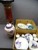 CHINA PLANTER STAND and an assortment of other porcelain