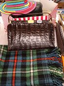 SNAKESKIN HANDBAG - mixed hats, rug, sticks ETC