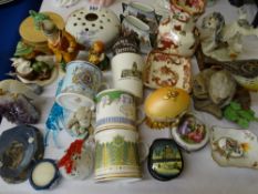 MASONS MANDALAY RED, a pair of Royal Doulton Hunting Series receptacles, Radford, Goebel, Sylvac