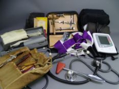 MEDICAL & RELIGIOUS ITEMS - portable Communion kit and medical equipment