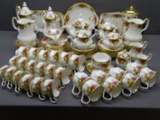 ROYAL ALBERT 'OLD COUNTRY ROSES' TEA & COFFEE SERVICES (approx 80 pieces)