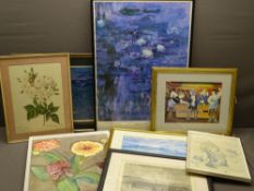 CLAUDE MONET, BERYL COOK prints ETC
