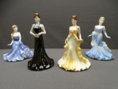 COALPORT FIGURINES, boxed - 'Linda', 'Stunning in Black', 'Debbie' and similar