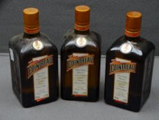 IMAGE CORRECTION - ONLY THREE SEALED BOTTLES - ALCOHOL - Cointreau 70cl (three)