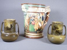 ROYAL DOULTON DICKENS JUG designed by Charles Noke, limited edition (86/1000), (damaged) and a
