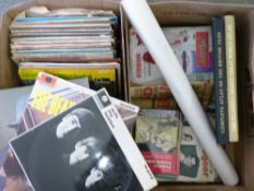 VINYL LPs & 45s, an assortment, including The Beatles, Frank Sinatra, The Beach Boys, Buddy Holly