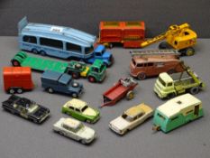 DINKY MECCANO, CORGI ETC - good parcel of diecast vehicles including fire engine, transporters ETC