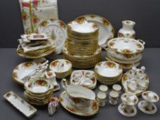 ROYAL ALBERT 'OLD COUNTRY ROSES' including tureens, dinnerware, photo frames, vases ETC (approx 80