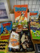 DANDY, BEANO ANNUALS ETC and board games