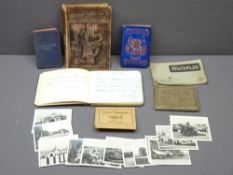EPHEMERA - twelve snapshots of Ypres, similar items, autograph book ETC