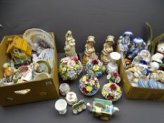 ORNAMENTAL FIGURINES, Posies Jasperware and cabinet items