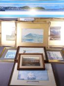 PAINTINGS & PRINTS including a print of a street trader by L S Lowry, a photograph from 'The Lark