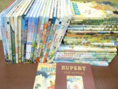 RUPERT THE BEAR ANNUALS, an assortment, including some early