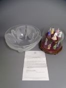FRANKLIN PORCELAIN MINIATURES COLLECTION, Ladies of Fashion x 12, dated 1983, with two-tier wooden