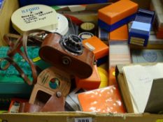 PHOTOGRAPHY - quantity of old slides and reels depicting historical scenes including steam also