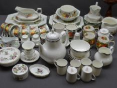 ROYAL DOULTON 'SARABANDE' COFFEE SET, dinner and teaware including Royal Worcester Evesham,